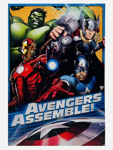 Biglietto compleanno avengers - biglietto,